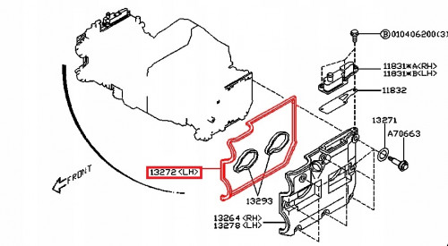 SUBARU Joint Couvre Culasse Gauche Origine GT 1999-2000 WRX 2001-2005